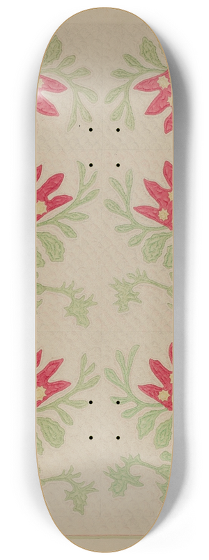 Elbert S. Mowery - Applique Quilt  King Davids Crown 8.25 inch art skate deck