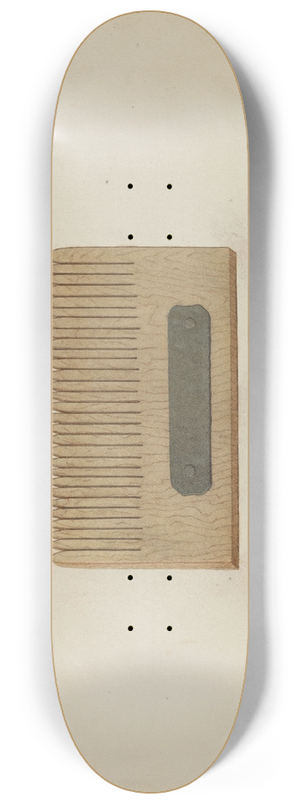 Elbert S. Mowery - Shaker Comb for Grass Seed 8.25 inch art skate deck