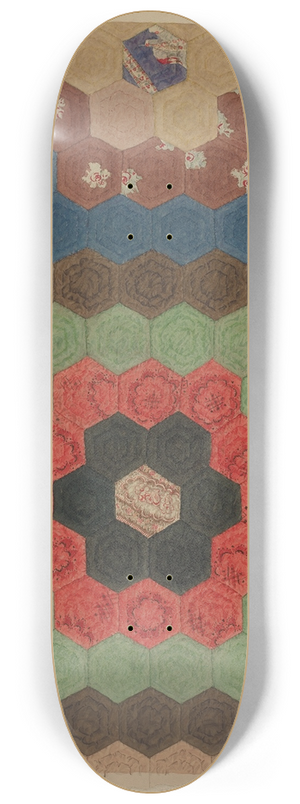 Elbert S. Mowery - Shaker Patchwork Quilt 8.25 inch art skate deck