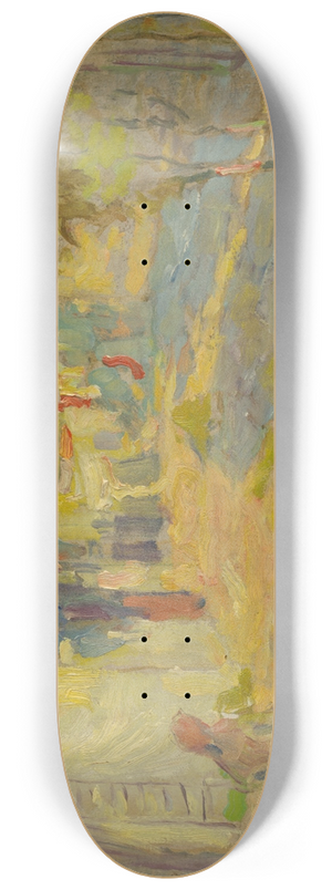 Elemr Halsz-Hradil - In the yard 8.25 inch art skate deck