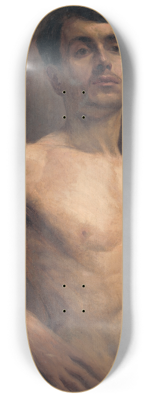 Elemr Halsz-Hradil - Male Nude 8.25 inch art skate deck