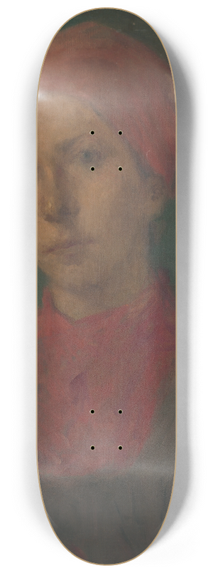 Elemr Halsz-Hradil - Peasant girl 8.25 inch art skate deck