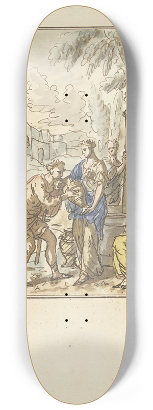 Elias van Nijmegen - Rebekka geeft Elizer te drinken 8.25 inch art skate deck