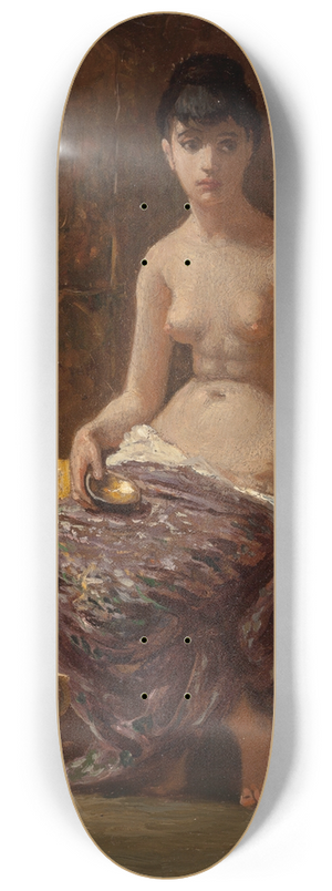 Elihu Vedder - Study for Odalisque 8.25 inch art skate deck