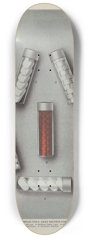 Eli Lilly & Company - Display samples only, Lilly solvets for solutions 8.25 inch art skate deck