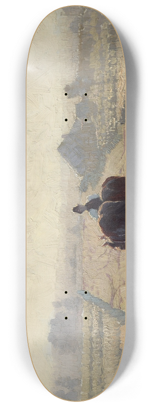 Elioth Gruner - Frosty sunrise 8.25 inch art skate deck