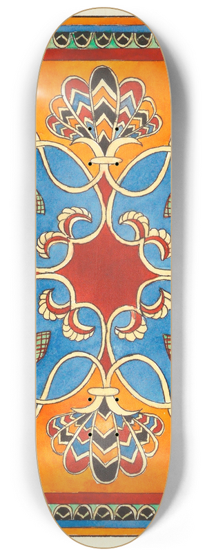 Elizabeth A. Nedwill - Assyrian Ornament 8.25 inch art skate deck