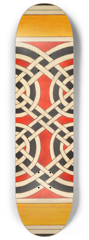 Elizabeth A. Nedwill - Celtic Ornament 8.25 inch art skate deck