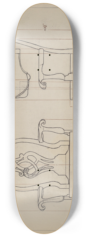 Elizabeth Curtis - Arm Chair 8.25 inch art skate deck