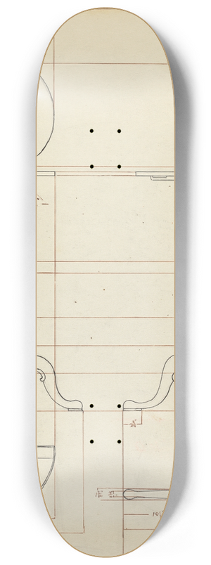 Elizabeth Curtis - Pole Screen and Candlestand 8.25 inch art skate deck