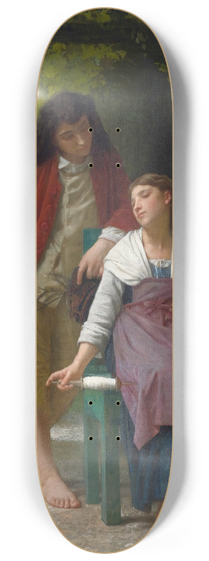 Elizabeth Jane Gardner Bouguereau - Before The Engagement 8.25 inch art skate deck