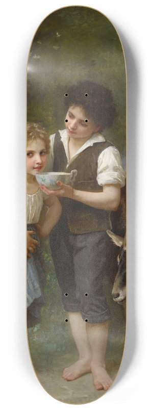 Elizabeth Jane Gardner Bouguereau - Les Trois Amis 8.25 inch art skate deck