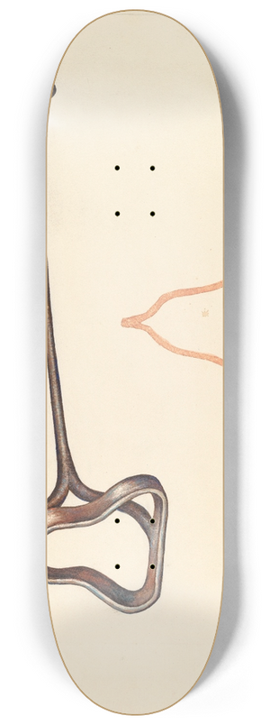 Elizabeth Johnson - Branding Iron 8.25 inch art skate deck