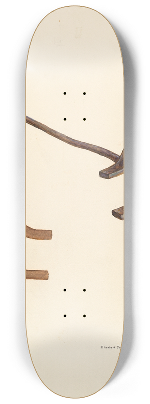 Elizabeth Johnson - Branding Iron 8.25 inch art skate deck