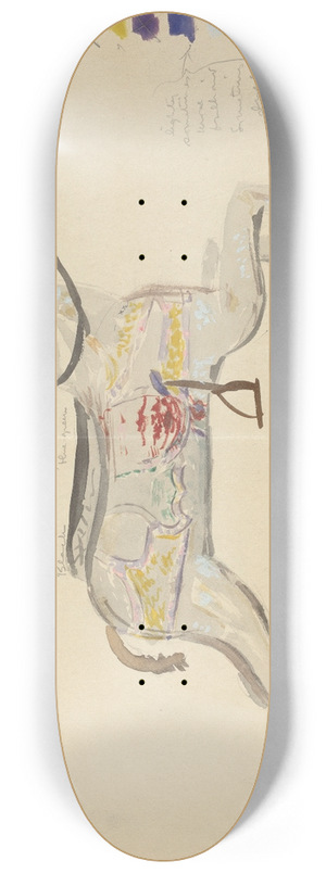 Elizabeth Moutal - Carousel Horse (Study) 8.25 inch art skate deck