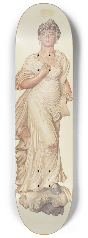 Elizabeth Moutal - Figurehead from the Sloop Postmaster 8.25 inch art skate deck