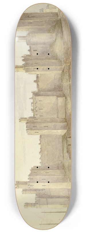 Elizabeth Murray - Caernarvon Castle 8.25 inch art skate deck