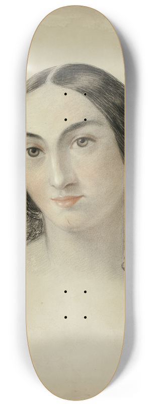 Elizabeth Murray - Female Portrait Head 8.25 inch art skate deck