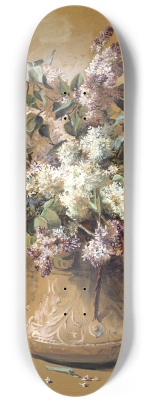 Elizabeth Nourse - Lilacs 8.25 inch art skate deck