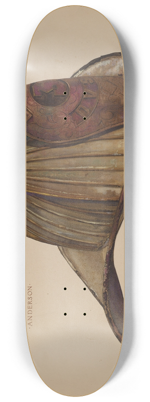 Elmer G. Anderson - Firemans Helmet 8.25 inch art skate deck