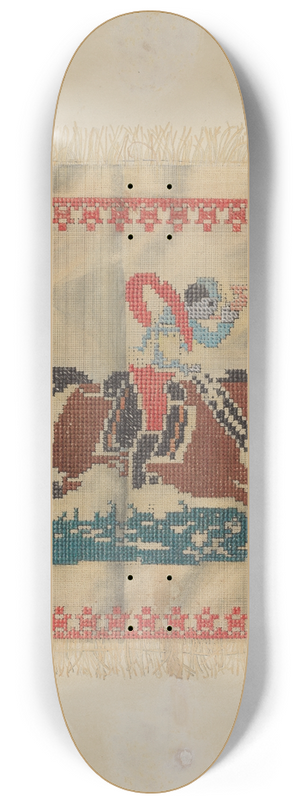 Elmer Weise - Cross-Stitch Antimacassar 8.25 inch art skate deck