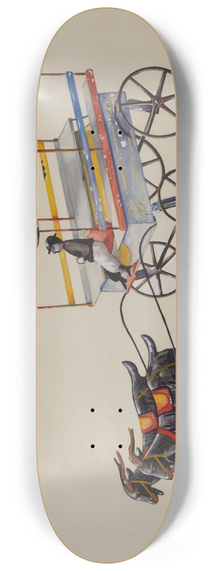 Elmer Weise - Toy Goat Cart 8.25 inch art skate deck