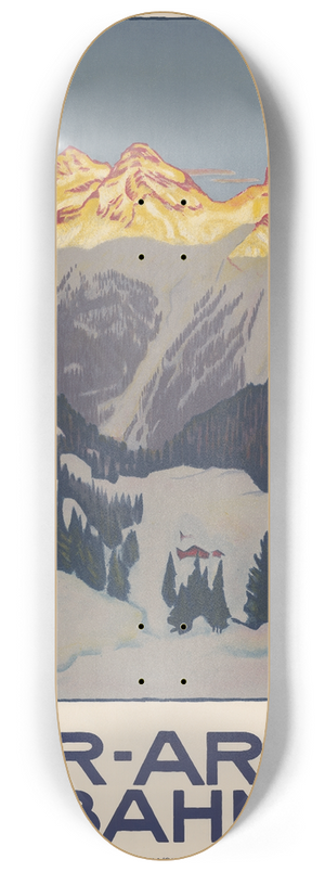Emil Cardinaux - Chur-Arosa Bahn 8.25 inch art skate deck