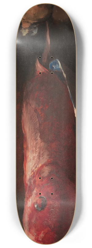 Emil Carlsen - Still Life with Fish 8.25 inch art skate deck