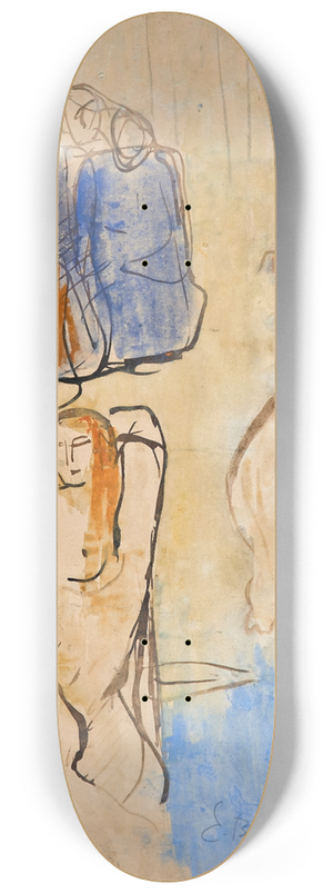 Emile Bernard - Etude pour Baigneuses 8.25 inch art skate deck