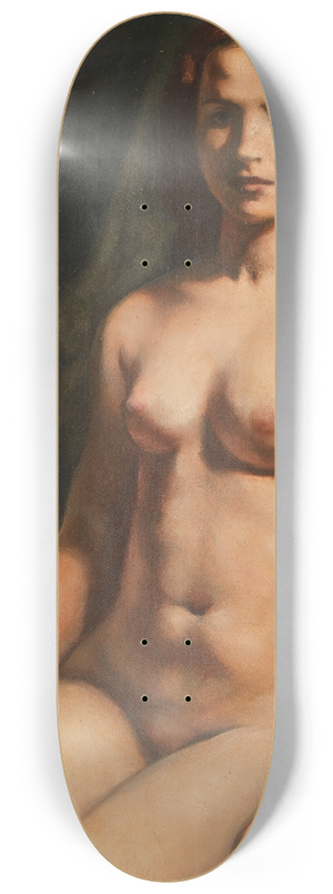 Emile Bernard - Seated nude 8.25 inch art skate deck