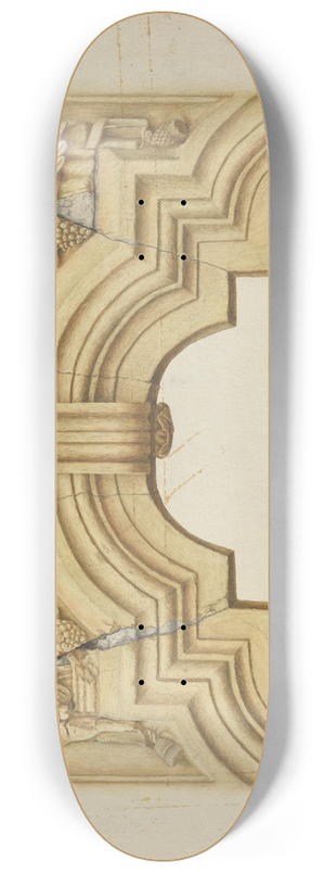 Emile Cero - Carved Stone Arch Over Doorway 8.25 inch art skate deck