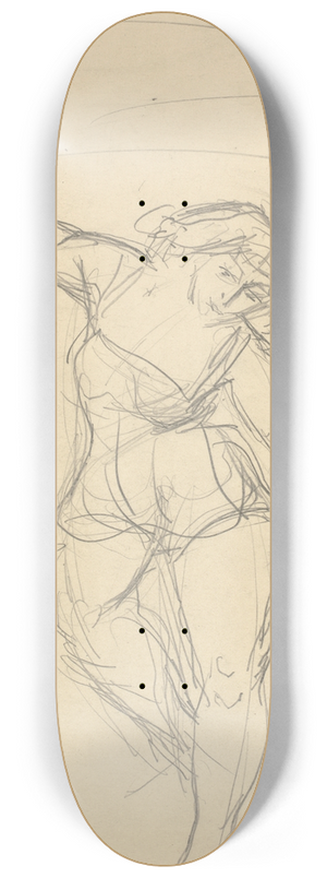 Emile Othon Friesz - Par der omfavner hinanden 8.25 inch art skate deck