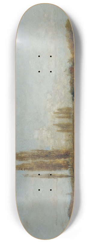 Emil Jakob Schindler - An der Thaya bei Lundenburg 8.25 inch art skate deck