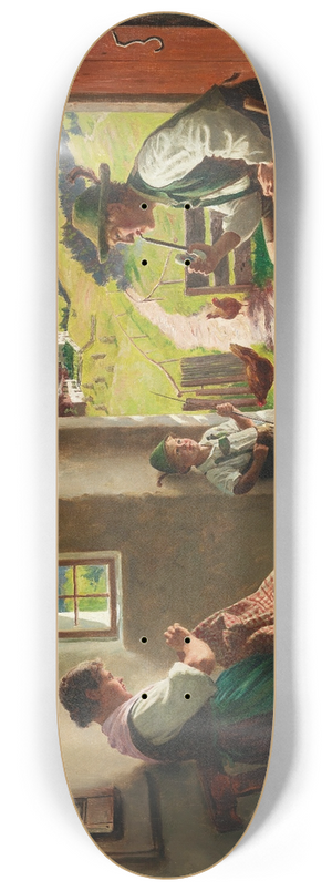 Emil Rau - A Summers Day in Tyrol 8.25 inch art skate deck