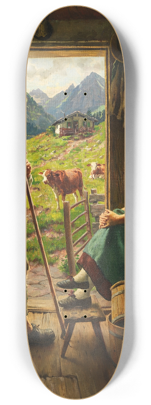 Emil Rau - Besuch auf der Alm 8.25 inch art skate deck