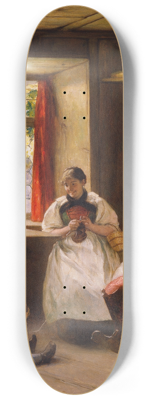 Emil Strecker - Der Mitarbeiter (Bauernstube) 8.25 inch art skate deck