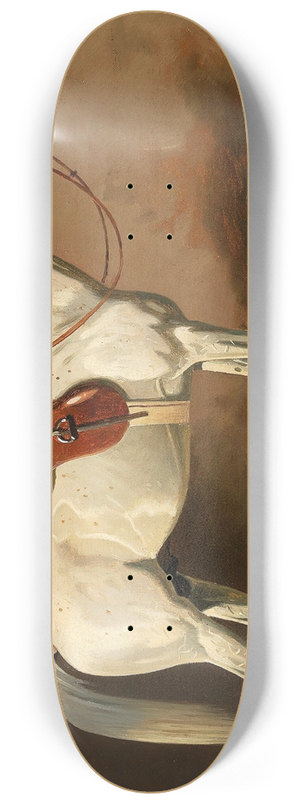 Emil Volkers - Grey in the Stable 8.25 inch art skate deck