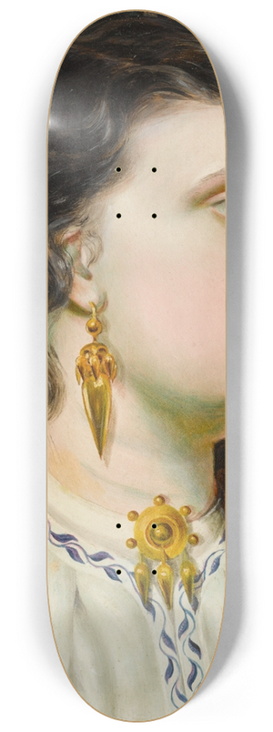 Emma Sandys - The gold earring 8.25 inch art skate deck