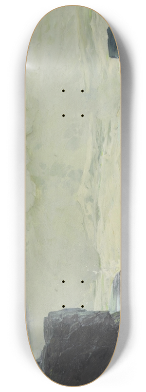 Frederick Judd Waugh - Surf and Fog; Monhegan Maine 8.25 inch art skate deck