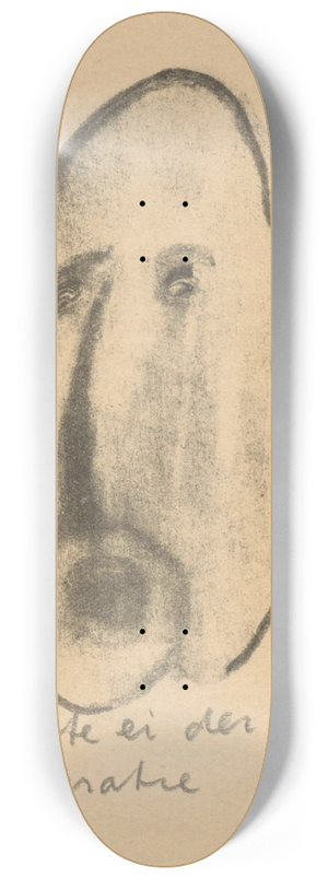 Erich Wichmann - Het zotte ei der democratie 8.25 inch art skate deck