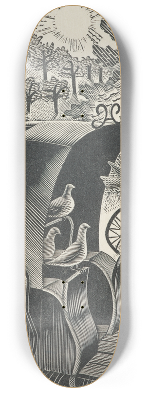 Eric Ravilious - The hansom cab 8.25 inch art skate deck