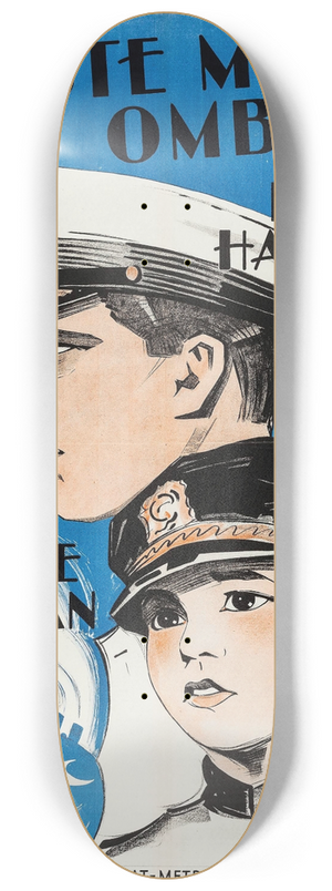Eric Rohman - Buttons 8.25 inch art skate deck