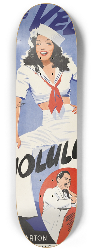 Eric Rohman - Honolulu Lu 8.25 inch art skate deck