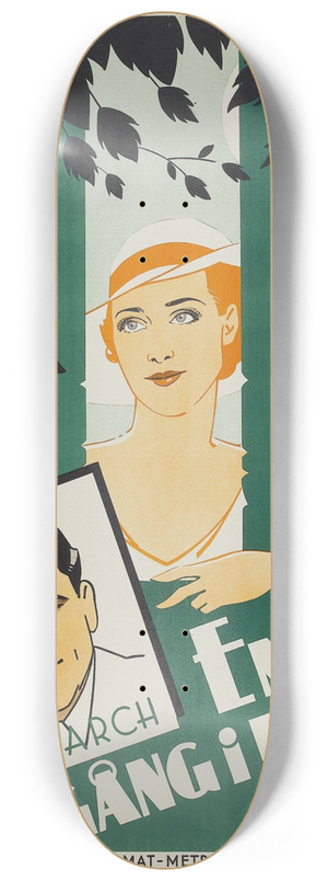 Eric Rohman - Smilin Through 8.25 inch art skate deck