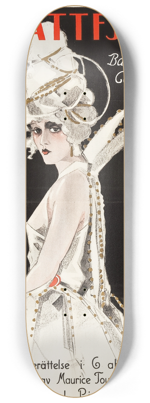 Eric Rohman - The White Moth 8.25 inch art skate deck