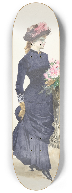 Ernest-Ange Duez - The Bouquet 8.25 inch art skate deck