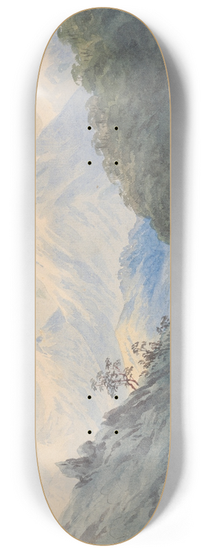 Ernest Arthur Chapman - On the Bealey, Canterbury, N.Z. 8.25 inch art skate deck