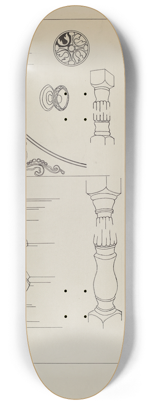 Ernest A. Towers, Jr. - Clock 8.25 inch art skate deck