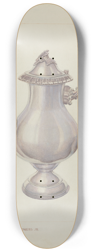 Ernest A. Towers, Jr. - Silver Coffee Pot 8.25 inch art skate deck