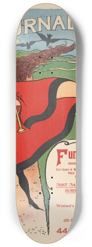Ernest Haskell - The Sunday journal 8.25 inch art skate deck